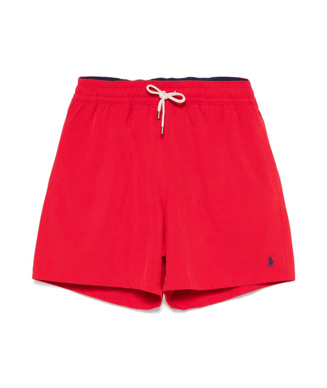 POLO RALPH LAUREN Красные полиэстеровые шорты, фото 1