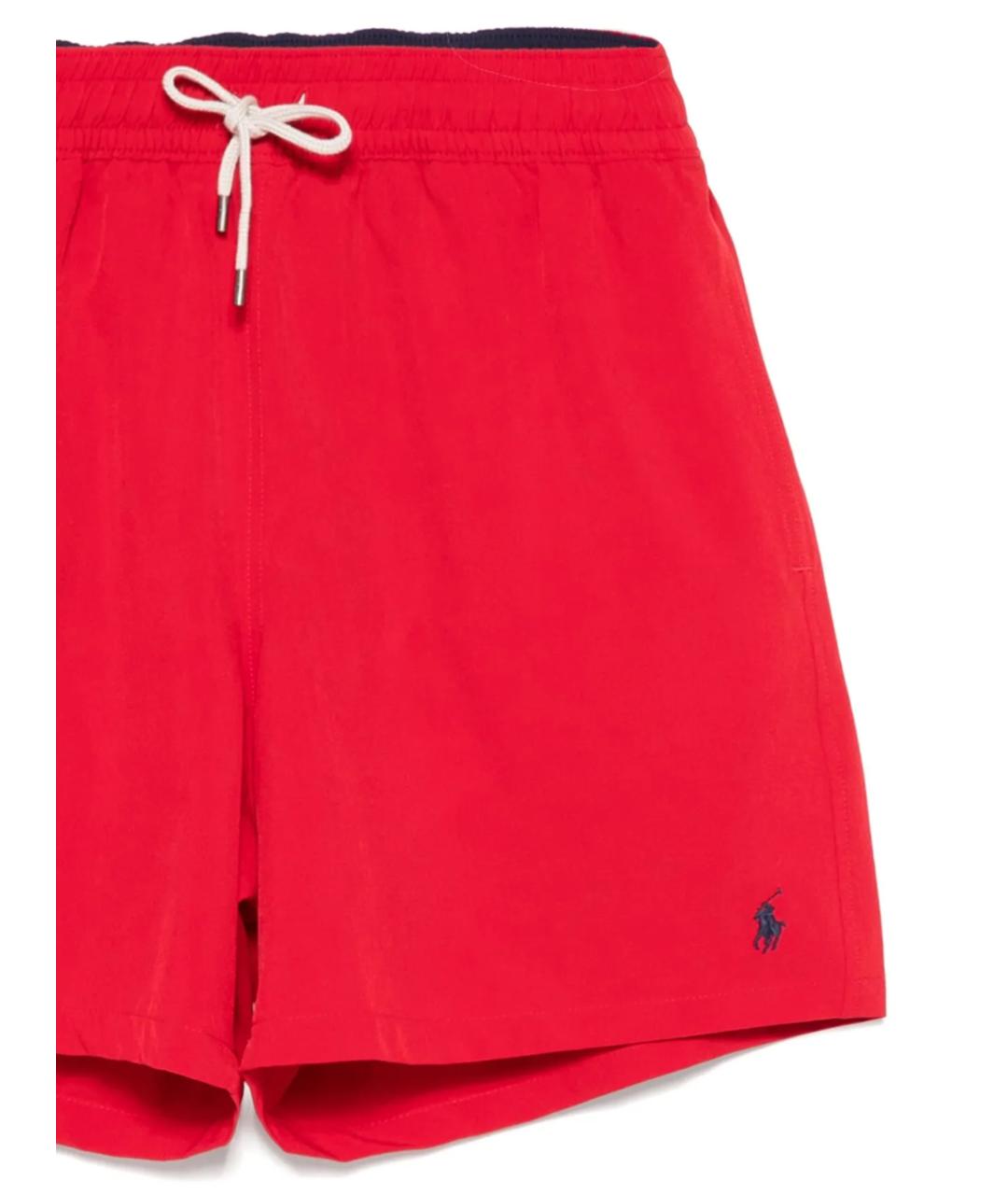 POLO RALPH LAUREN Красные полиэстеровые шорты, фото 2