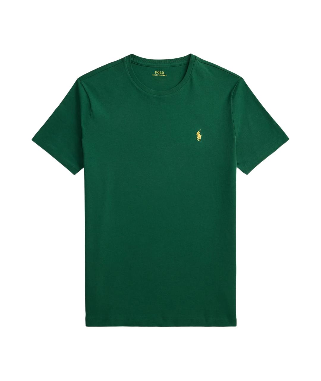 POLO RALPH LAUREN Зеленая хлопковая футболка, фото 1