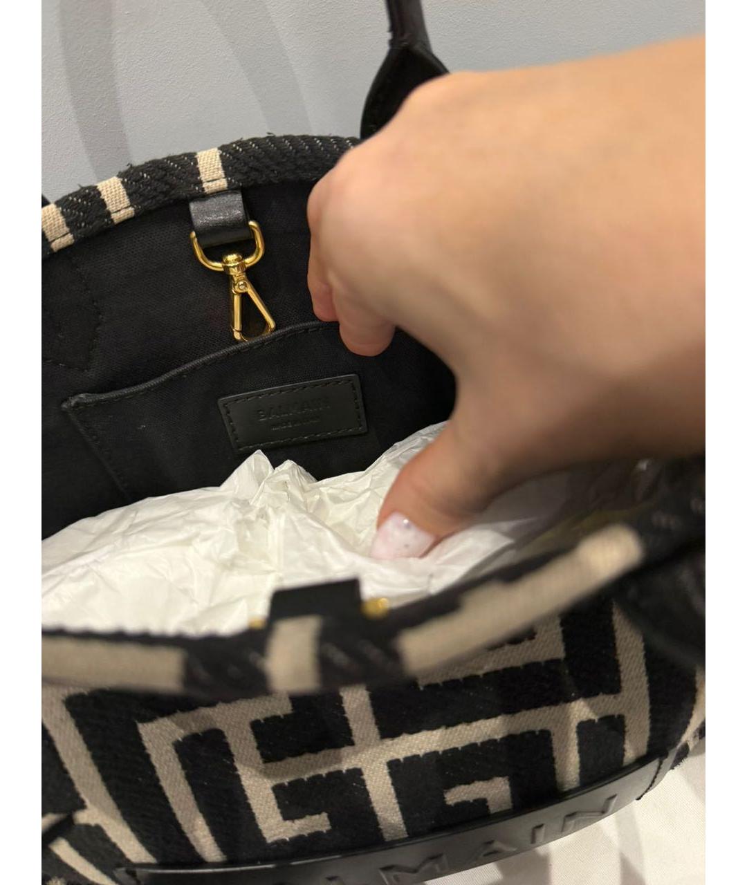 BALMAIN Черная сумка через плечо, фото 4