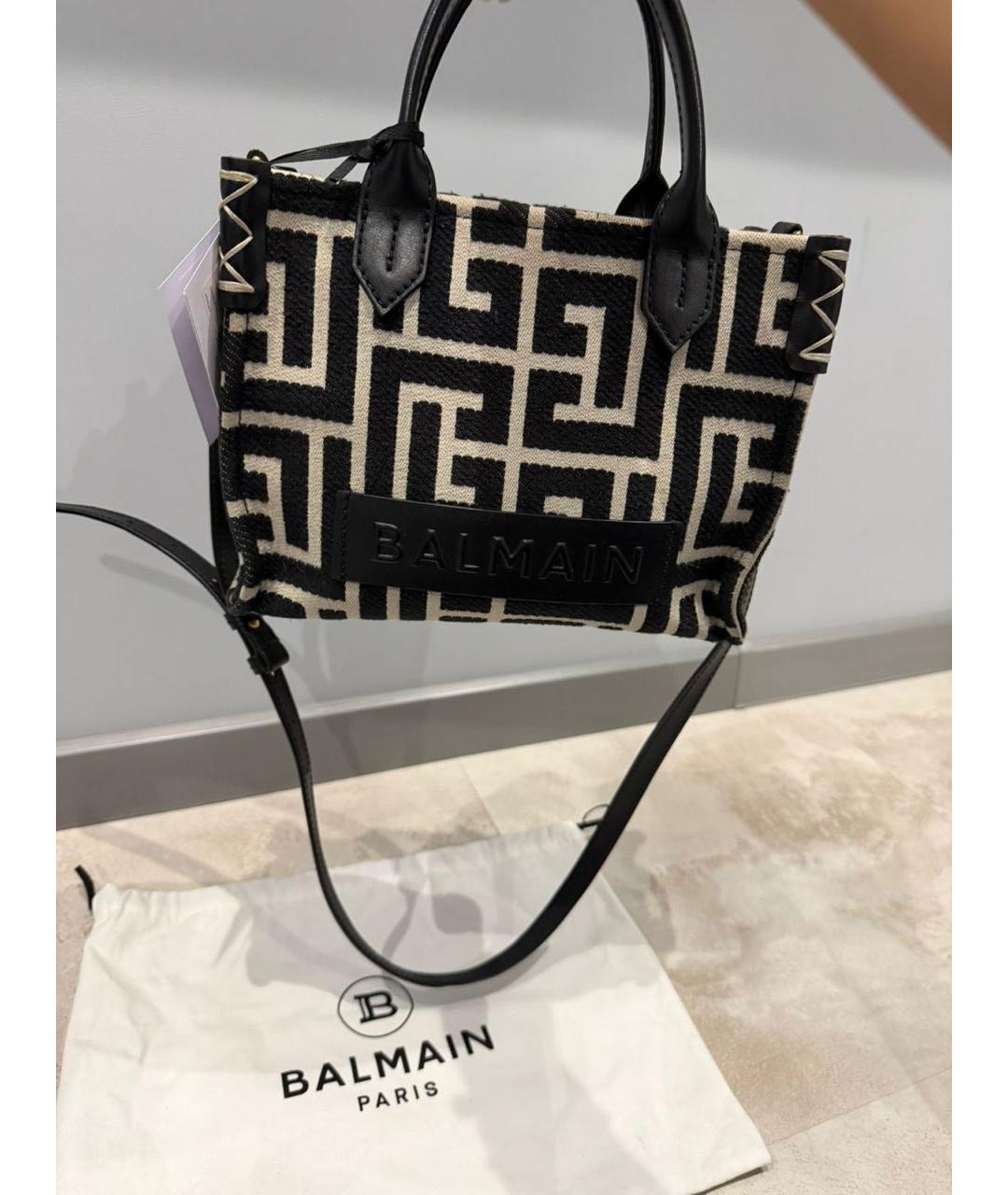 BALMAIN Черная сумка через плечо, фото 8