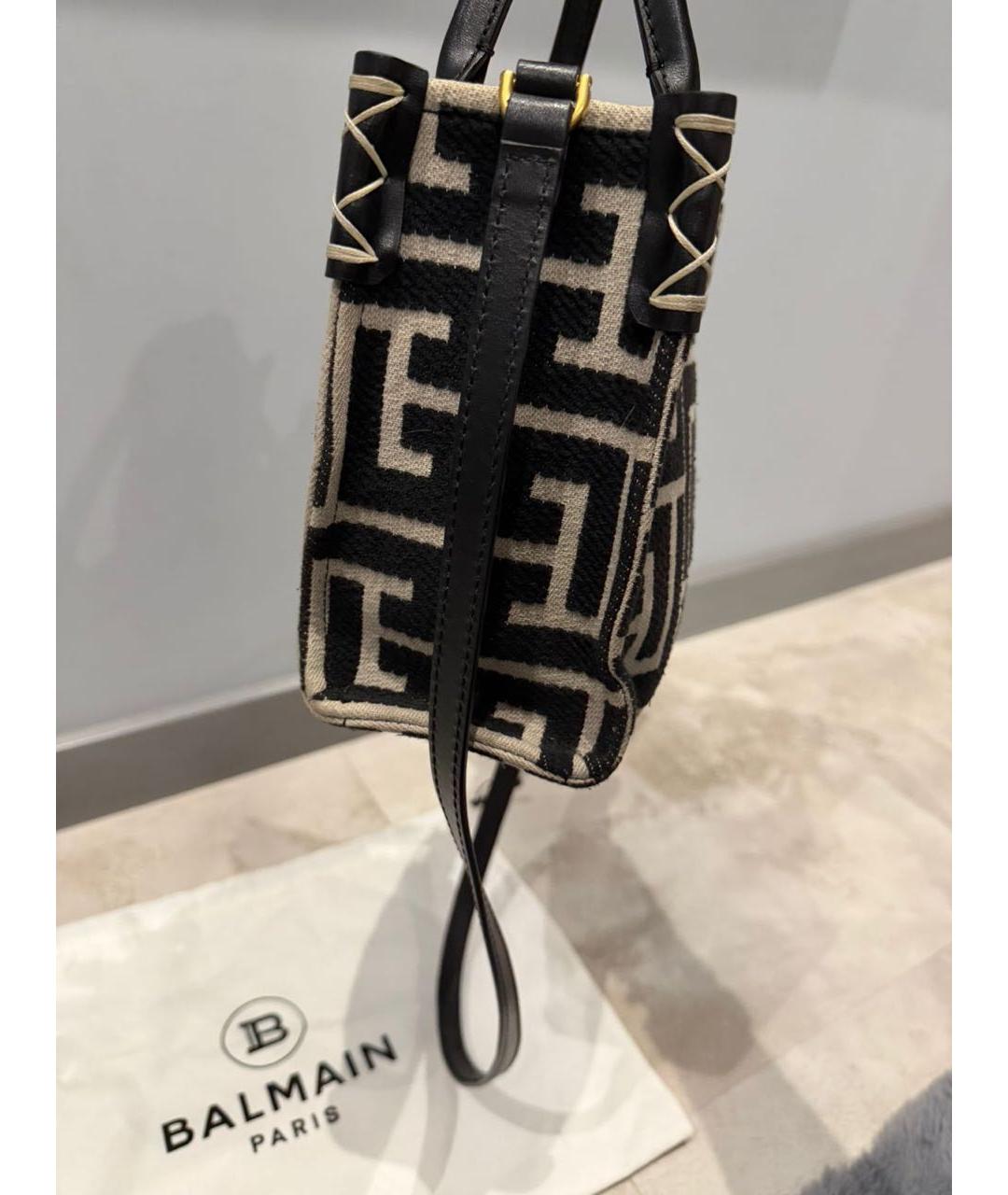 BALMAIN Черная сумка через плечо, фото 3