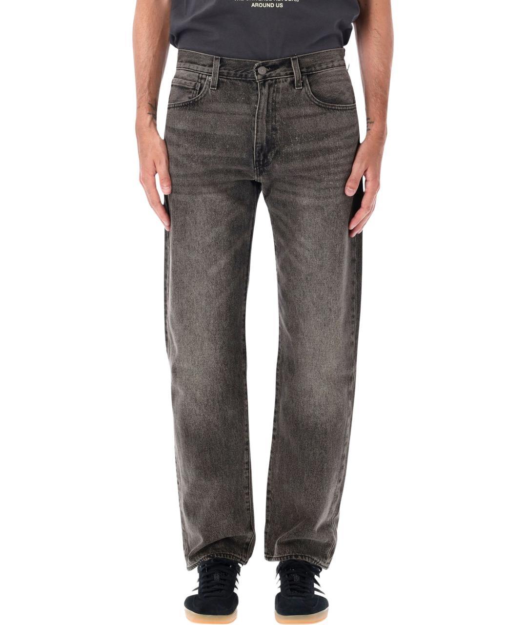 LEVI'S Серые хлопковые прямые джинсы, фото 1