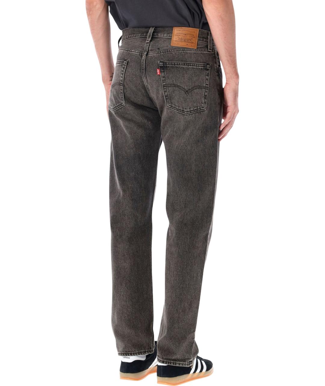 LEVI'S Серые хлопковые прямые джинсы, фото 2