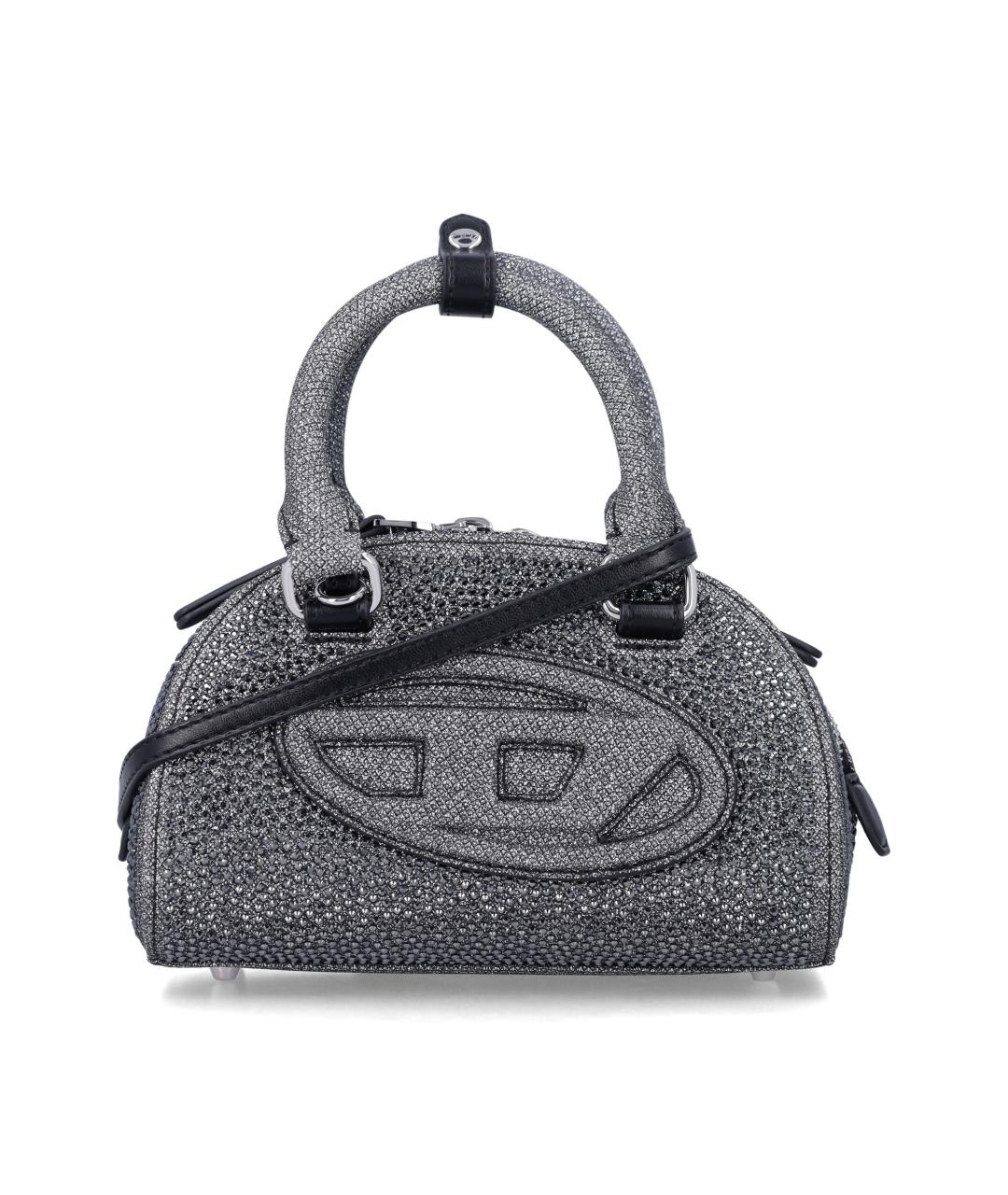 DIESEL Серая синтетическая сумка тоут, фото 1
