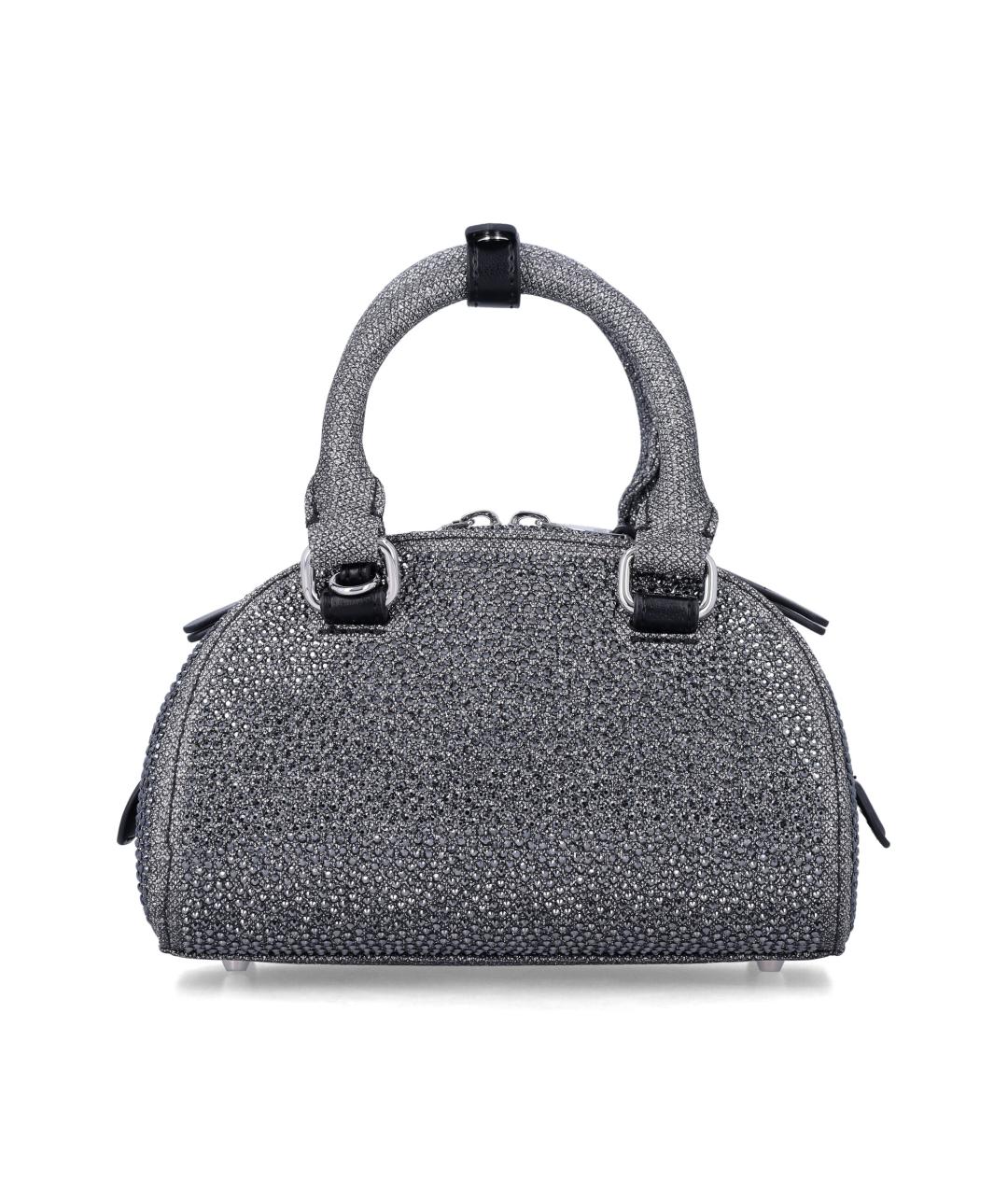 DIESEL Серая синтетическая сумка тоут, фото 3