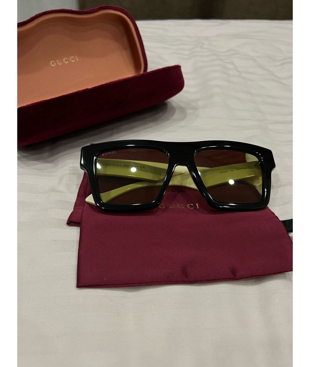 GUCCI Черные пластиковые солнцезащитные очки, фото 5