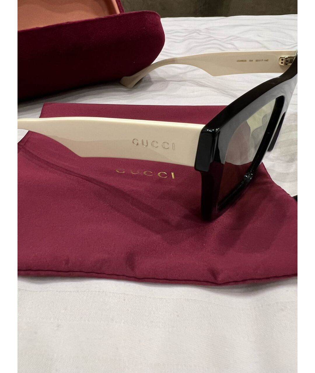 GUCCI Черные пластиковые солнцезащитные очки, фото 3