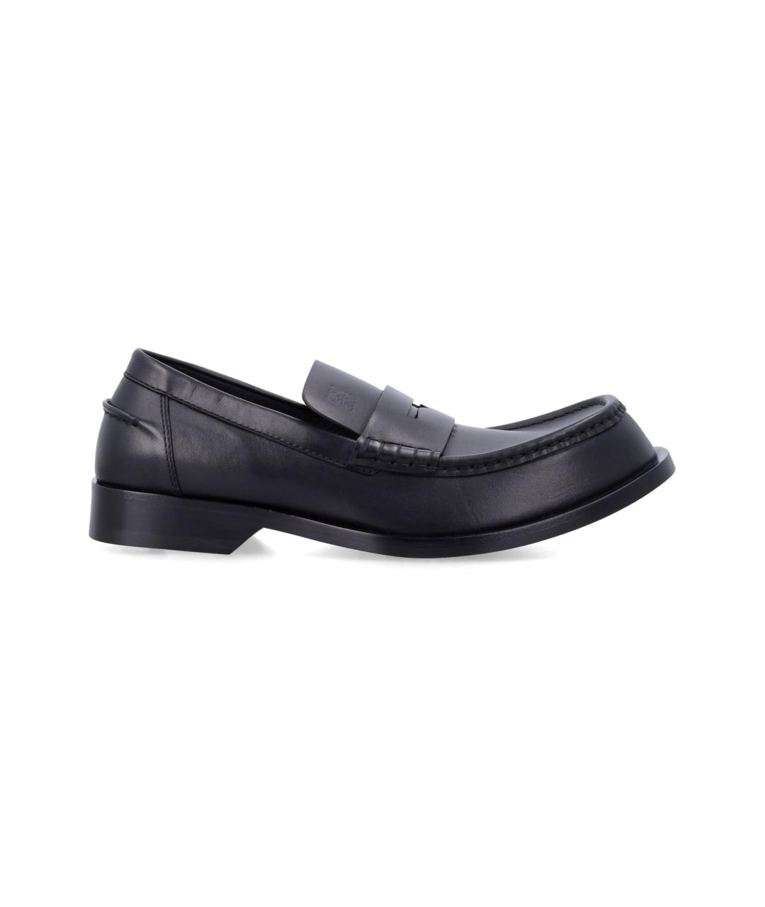 LOEWE Черные кожаные лоферы, фото 4