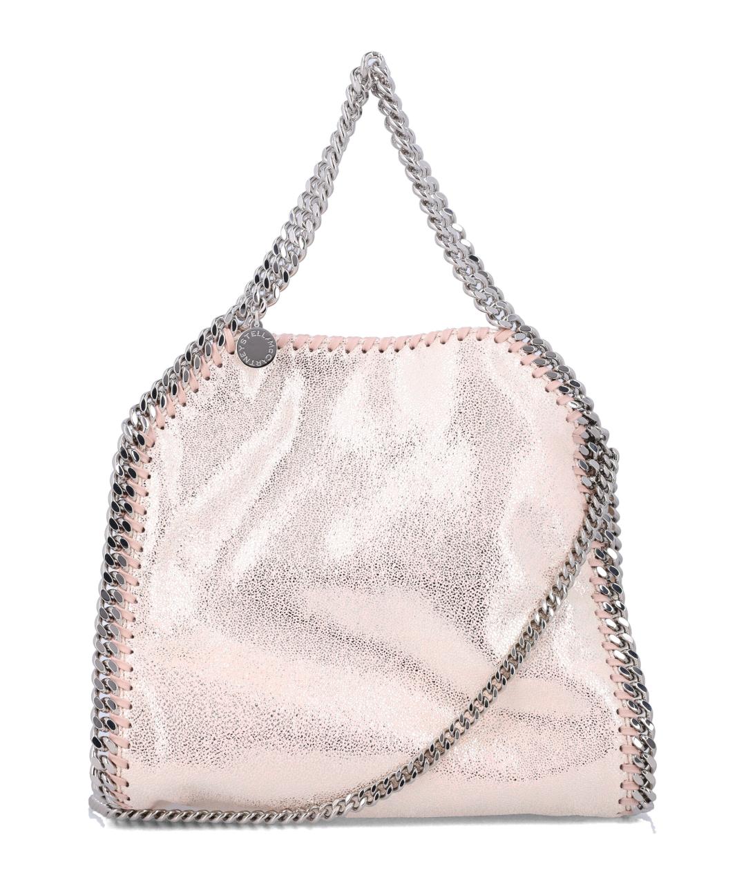 STELLA MCCARTNEY Розовая синтетическая сумка тоут, фото 1