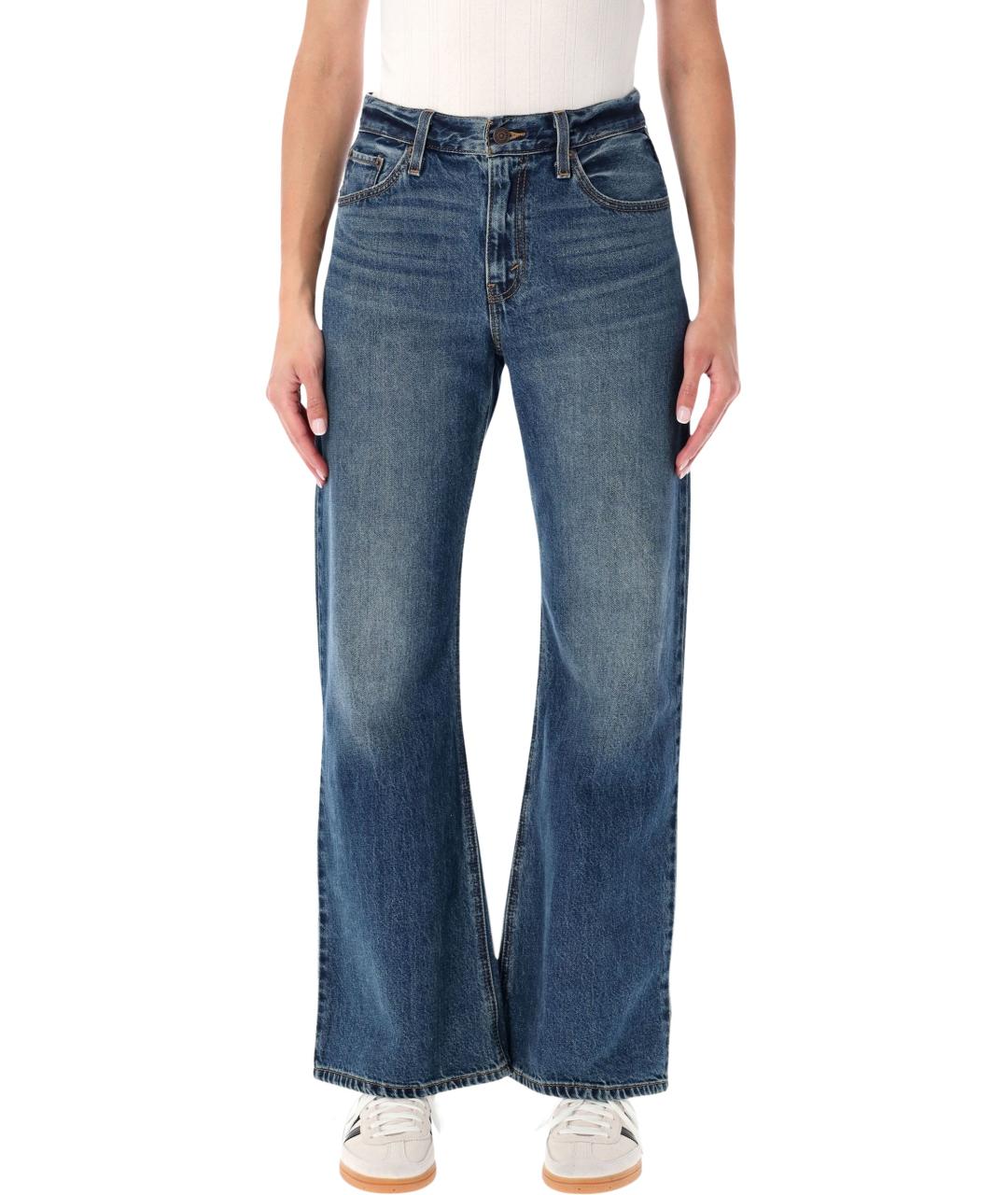 LEVI'S Синие хлопковые прямые джинсы, фото 1