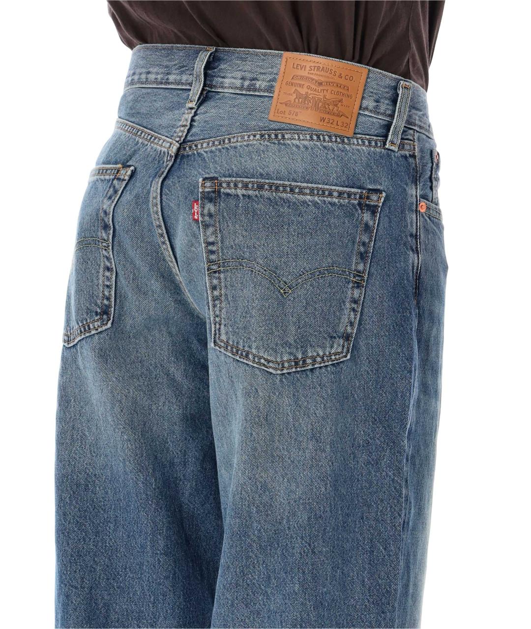LEVI'S Синие прямые джинсы, фото 3