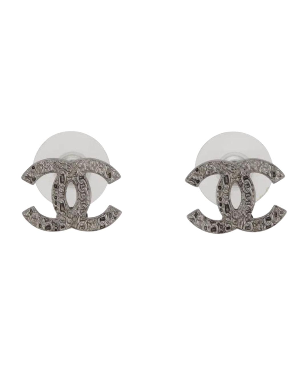 CHANEL Черные серьги, фото 1