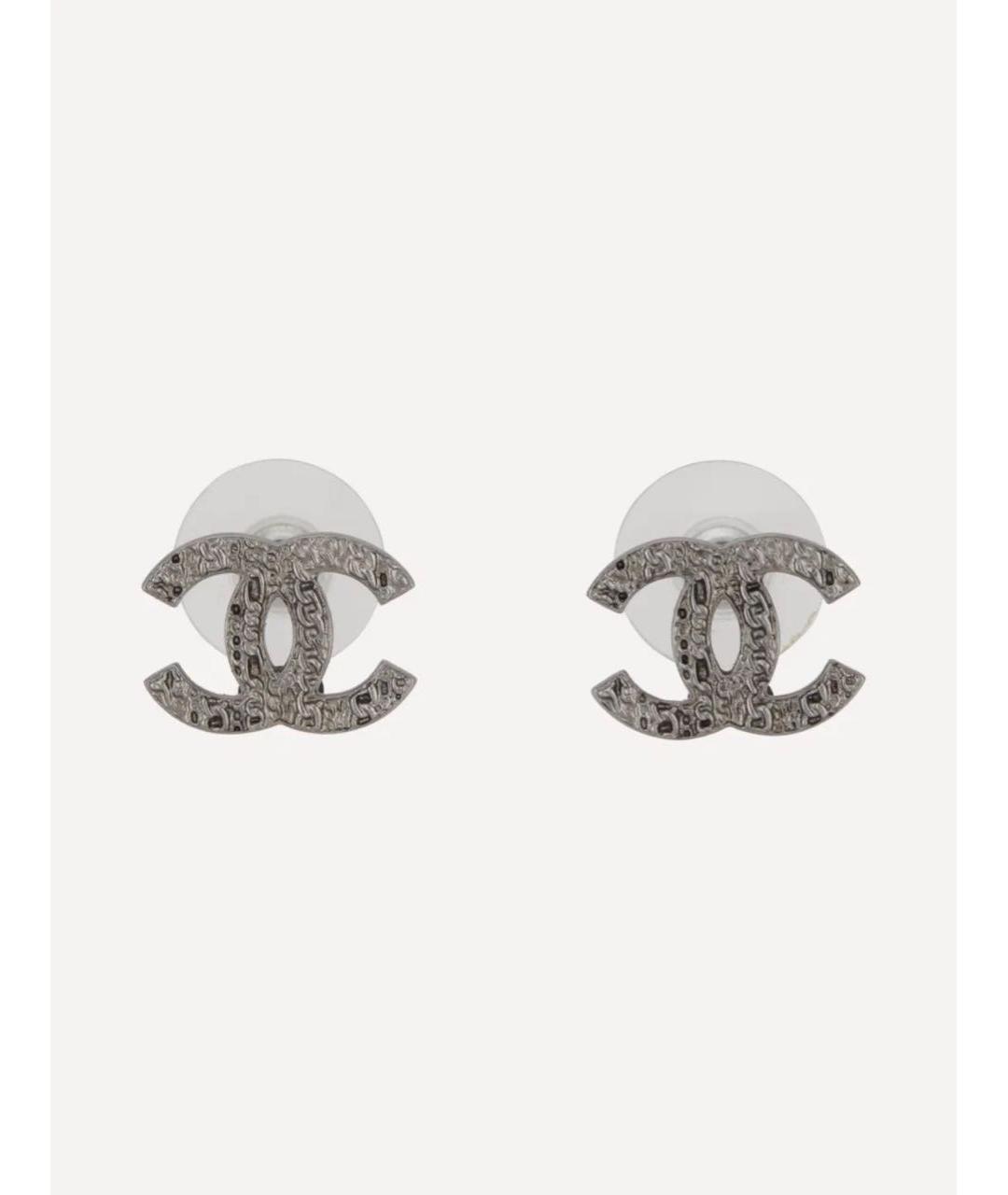 CHANEL Черные серьги, фото 6