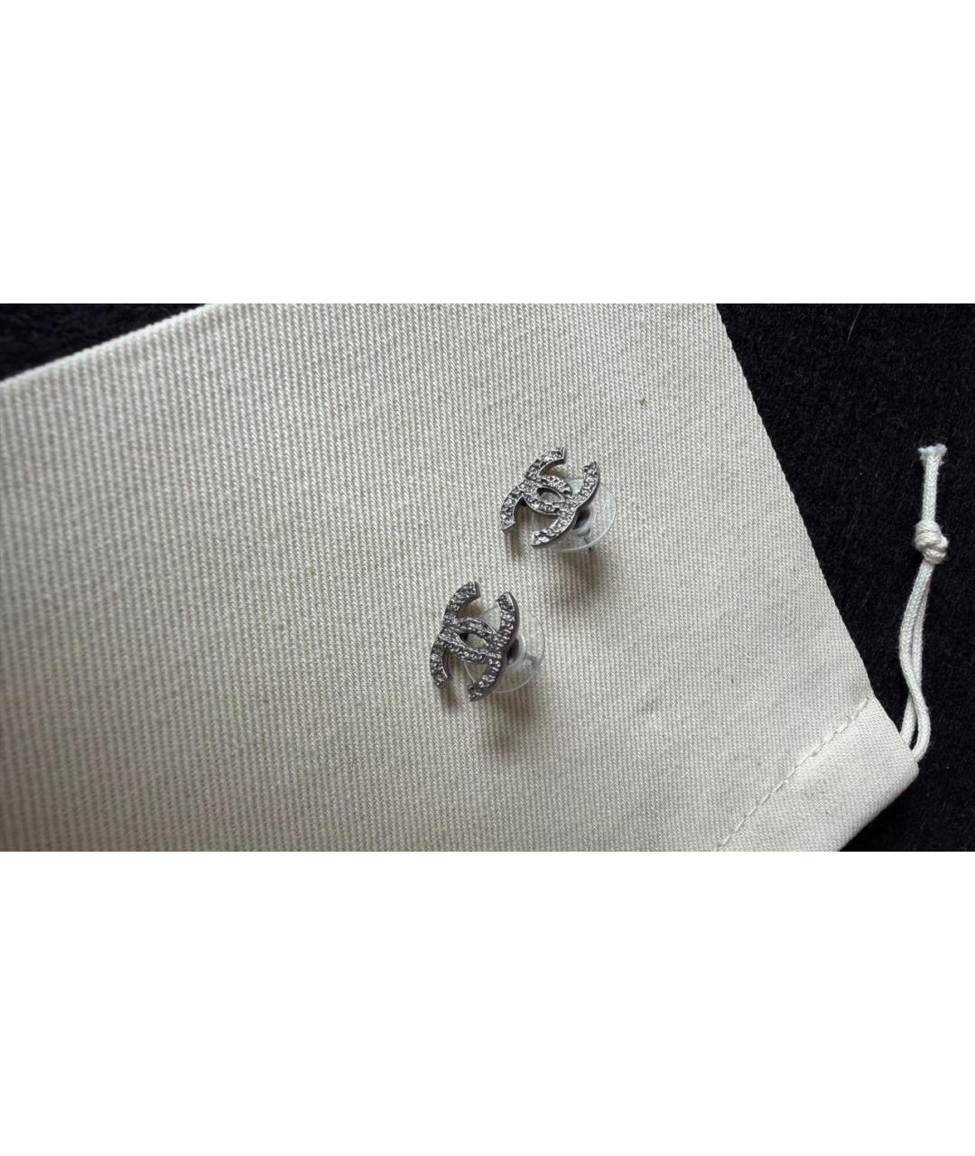 CHANEL Черные серьги, фото 2