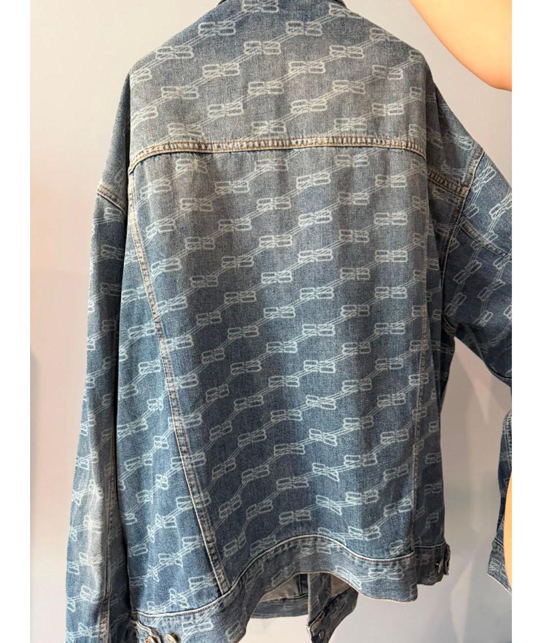 BALENCIAGA Синяя деним куртка, фото 3