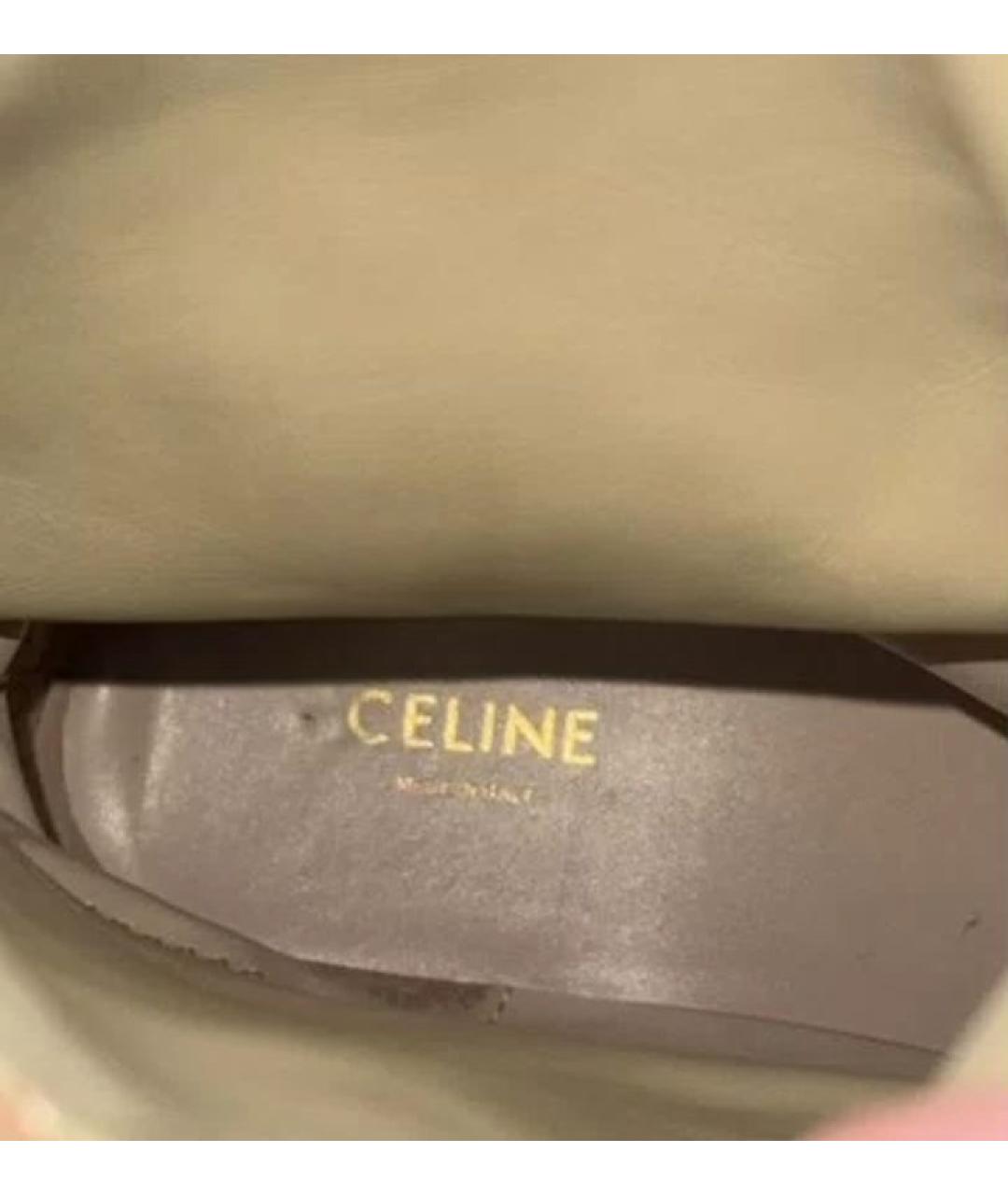 CELINE Замшевые сапоги, фото 4