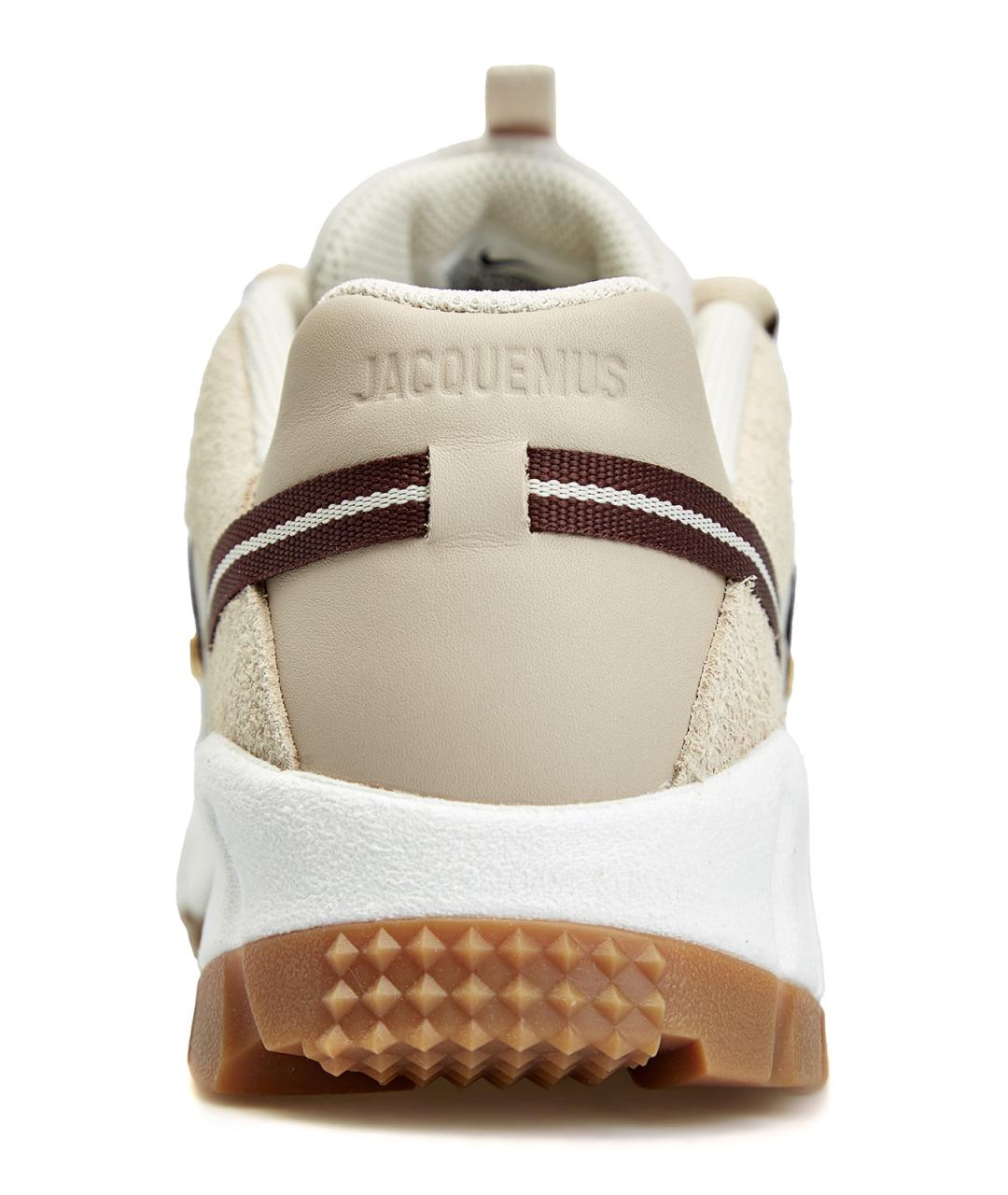 NIKE Бежевые кожаные низкие кроссовки / кеды, фото 6