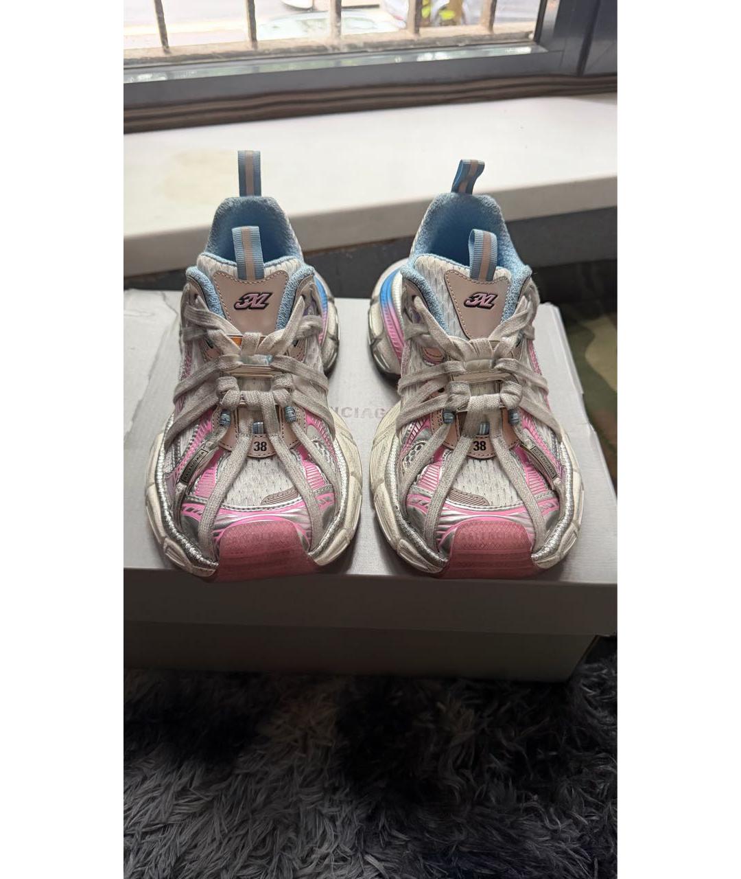 BALENCIAGA Розовые кроссовки, фото 2