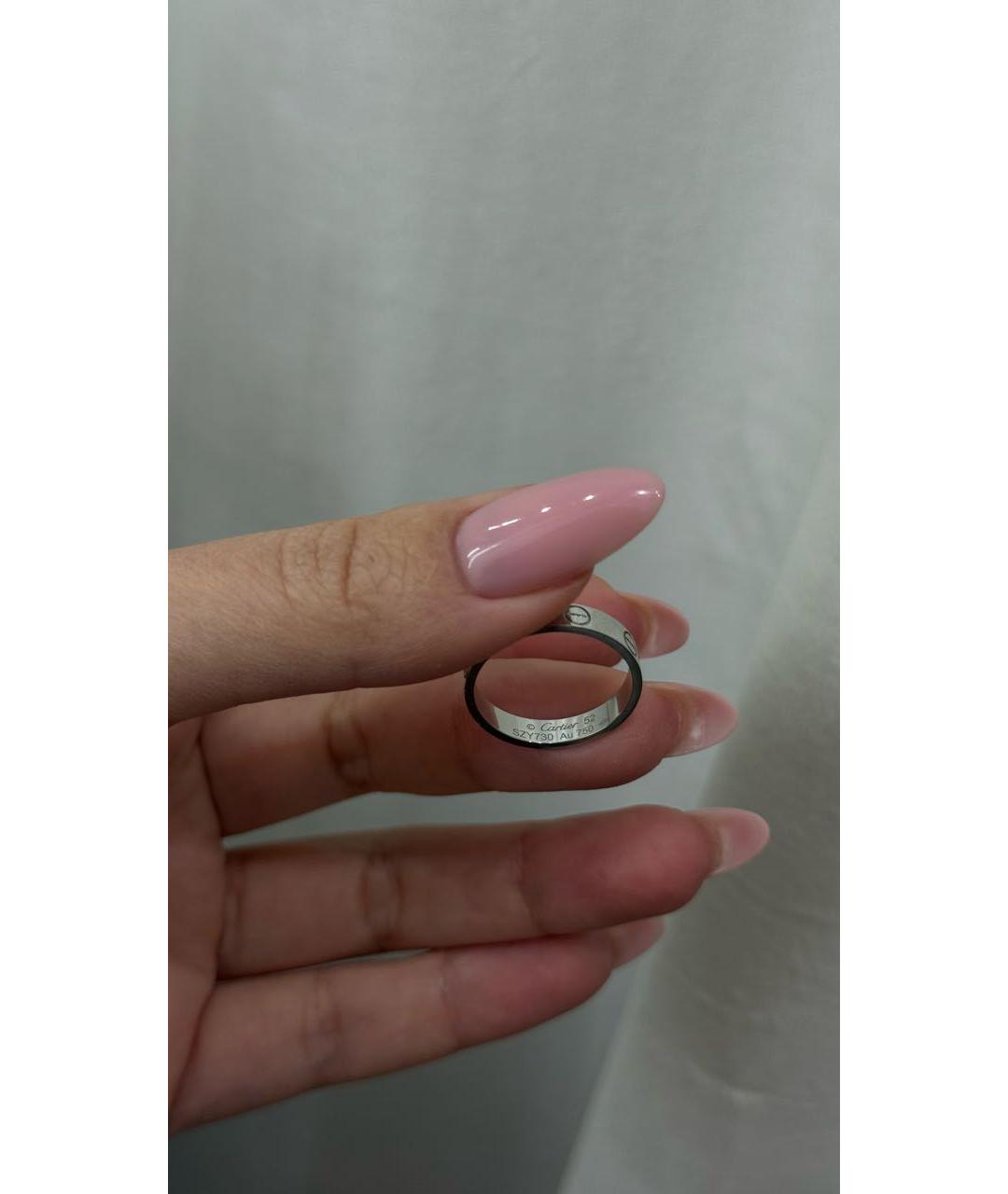 CARTIER Белое платиновое кольцо, фото 2