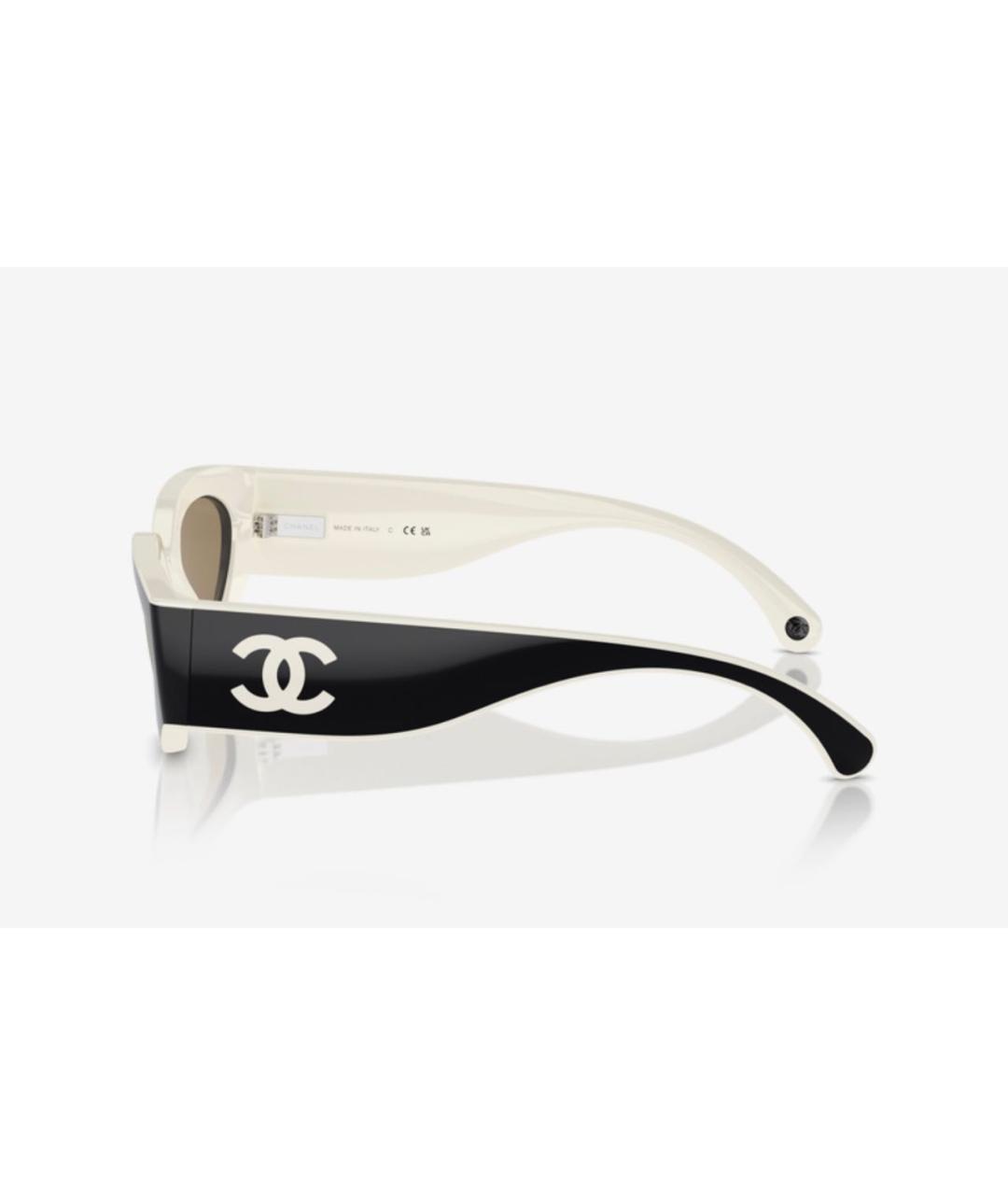 CHANEL Черные пластиковые солнцезащитные очки, фото 4