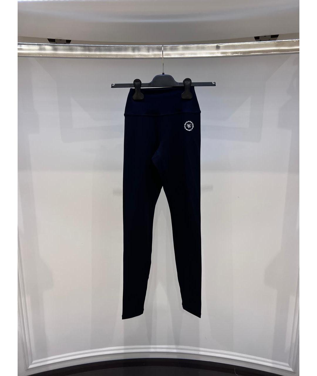 SPORTY AND RICH Черные леггинсы и велосипедки, фото 3