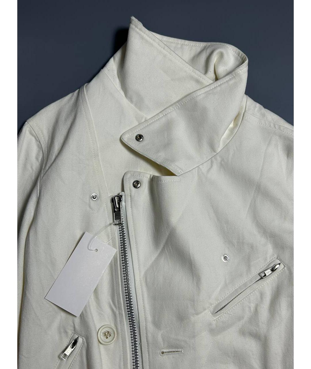 YOHJI YAMAMOTO Белая хлопковая куртка, фото 4