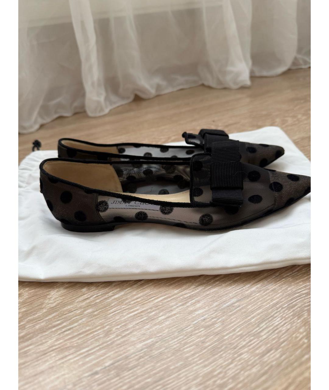 JIMMY CHOO Черные балетки, фото 9