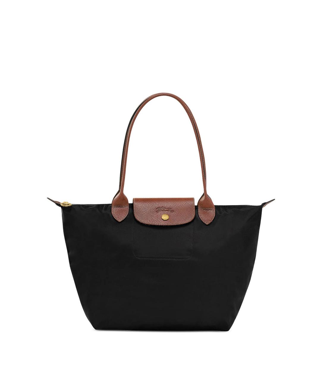 LONGCHAMP Черная синтетическая сумка через плечо, фото 1