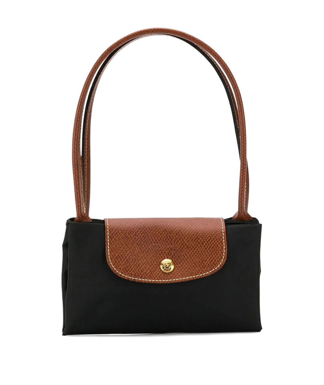 LONGCHAMP Черная синтетическая сумка через плечо, фото 6