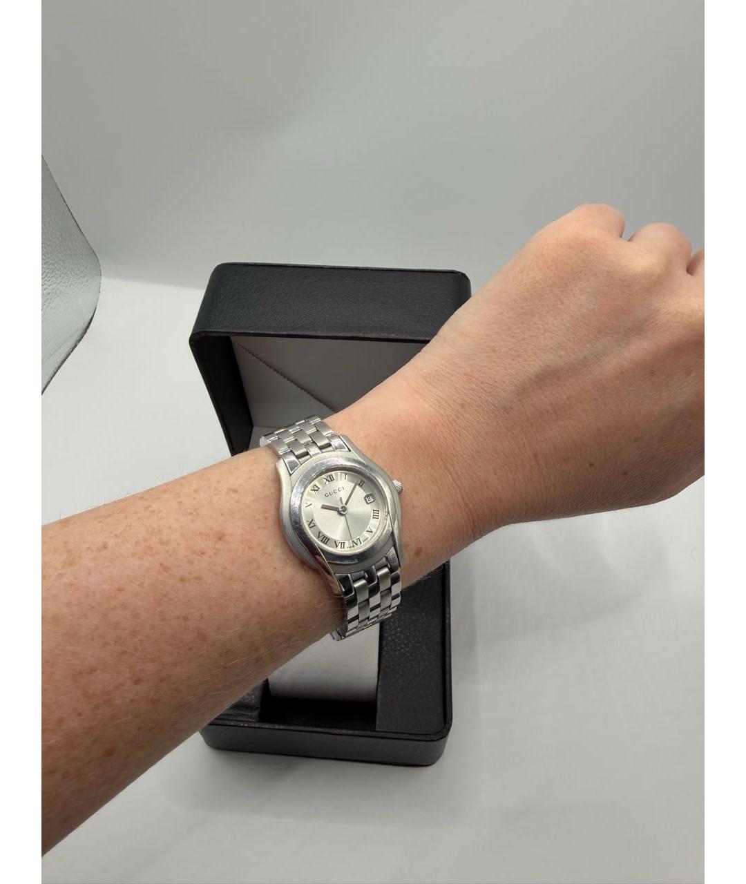 GUCCI Серебряные часы, фото 4