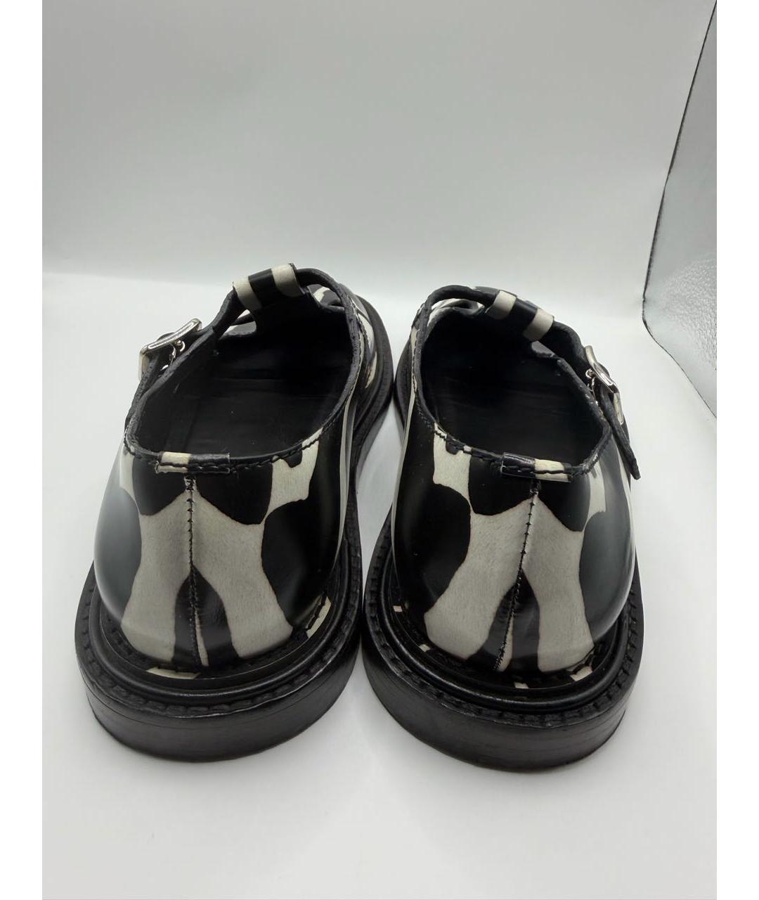 BURBERRY Черные кожаные туфли, фото 3