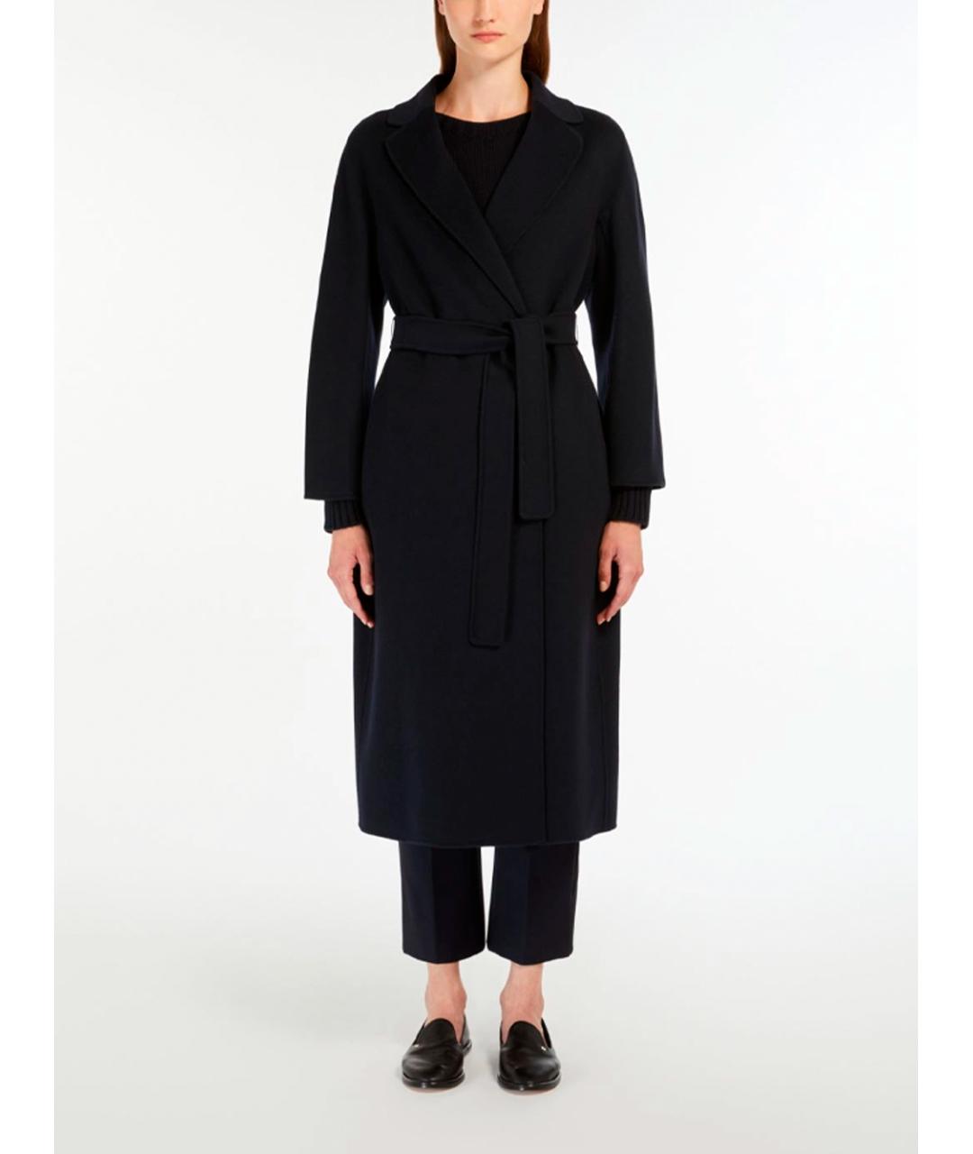 MAX MARA Черное шерстяное пальто, фото 3