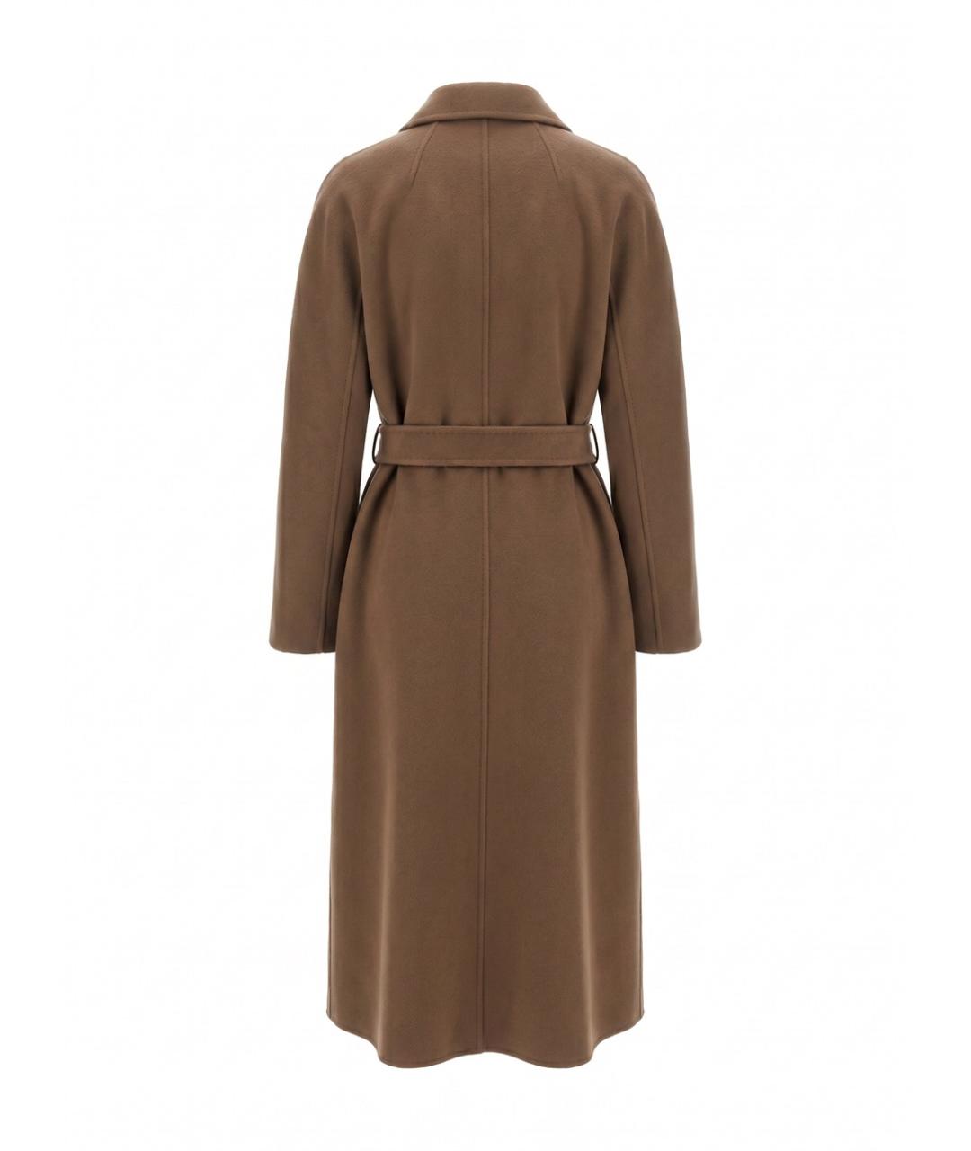 MAX MARA Коричневое шерстяное пальто, фото 2