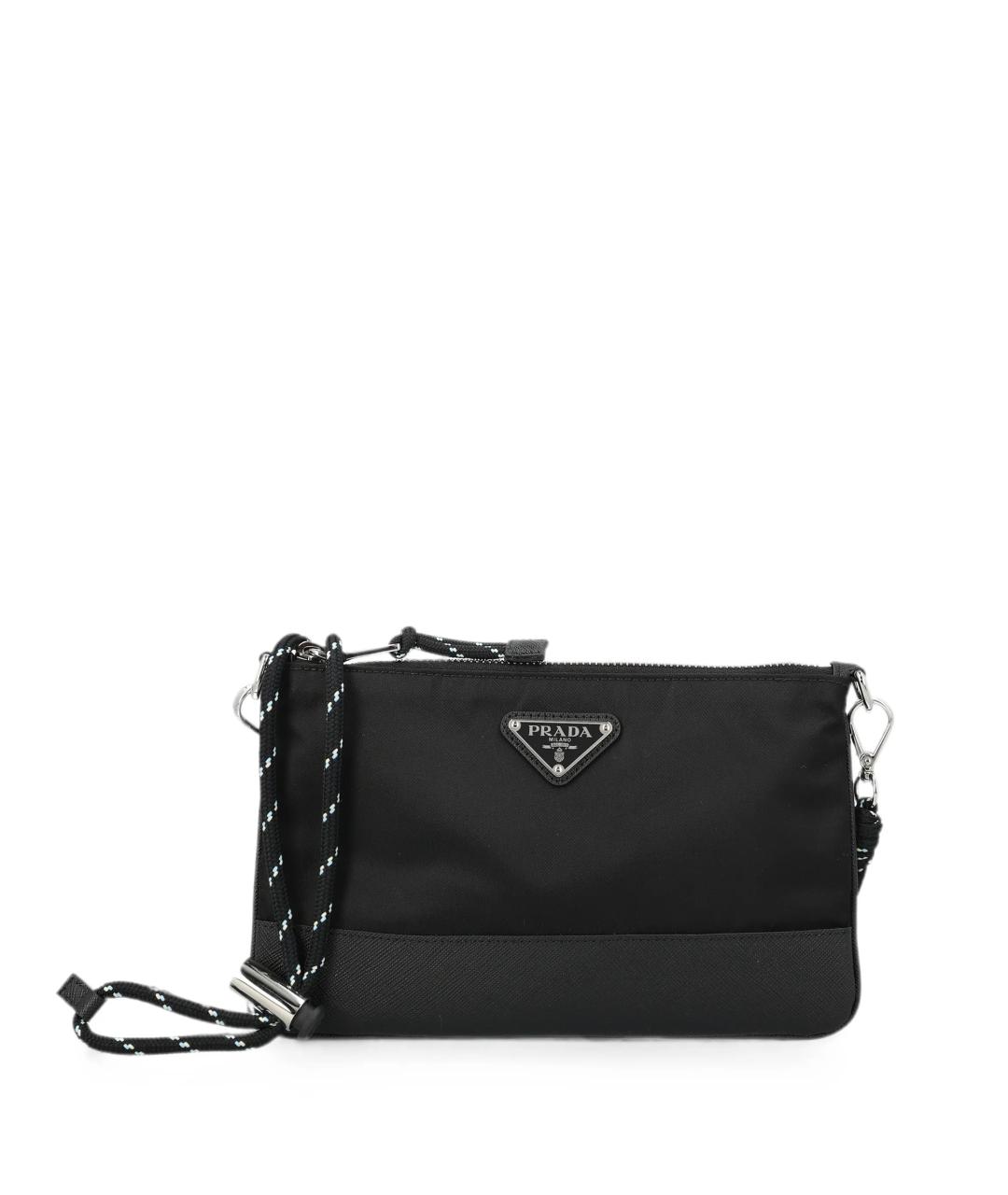 PRADA Черная синтетическая сумка на плечо, фото 1