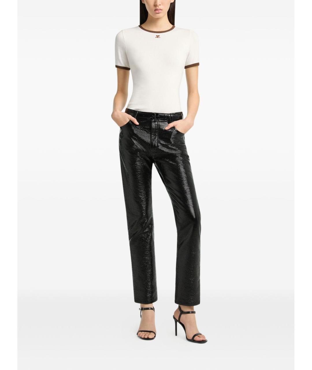 COURREGES Белая хлопковая футболка, фото 2