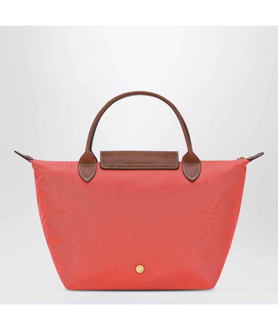 LONGCHAMP Красная синтетическая сумка с короткими ручками, фото 2