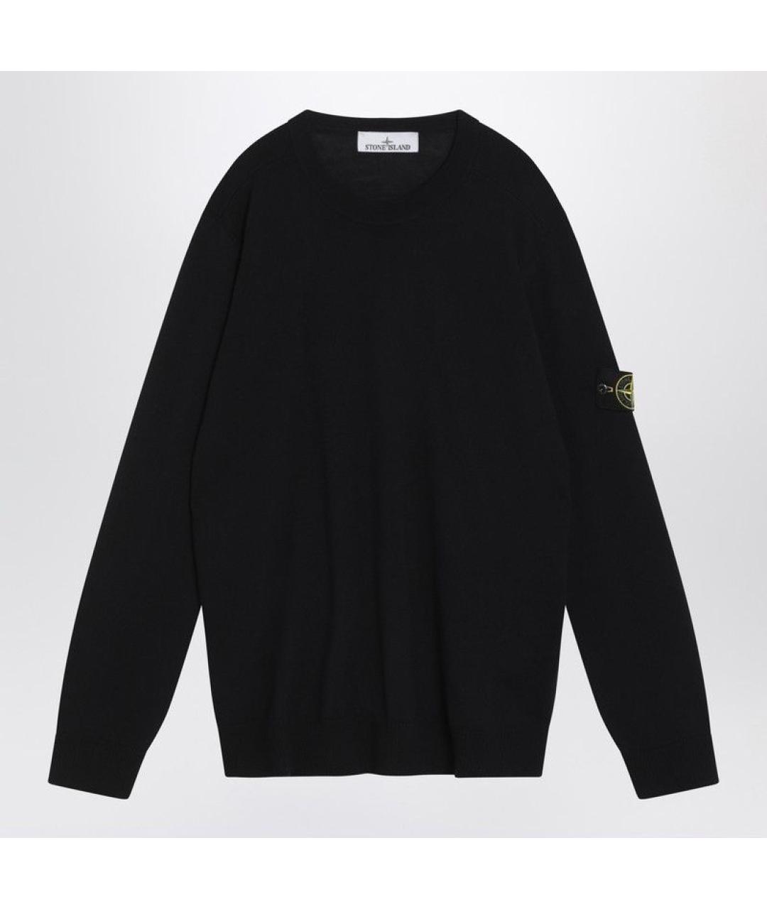 STONE ISLAND Синий шерстяной джемпер / свитер, фото 3