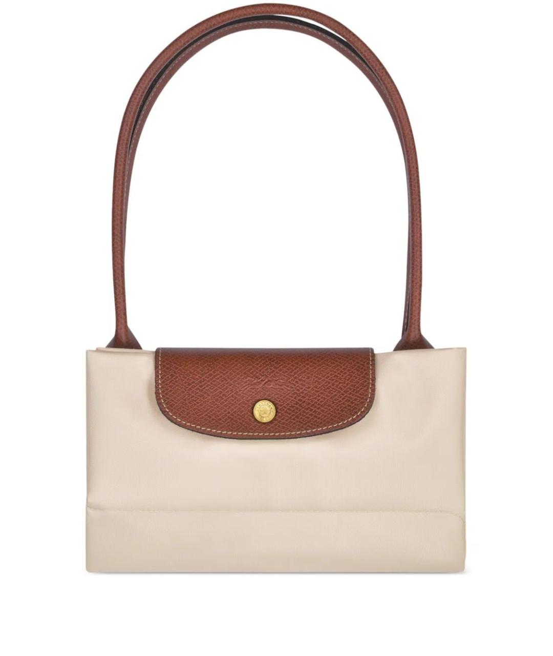 LONGCHAMP Бежевая синтетическая сумка тоут, фото 5
