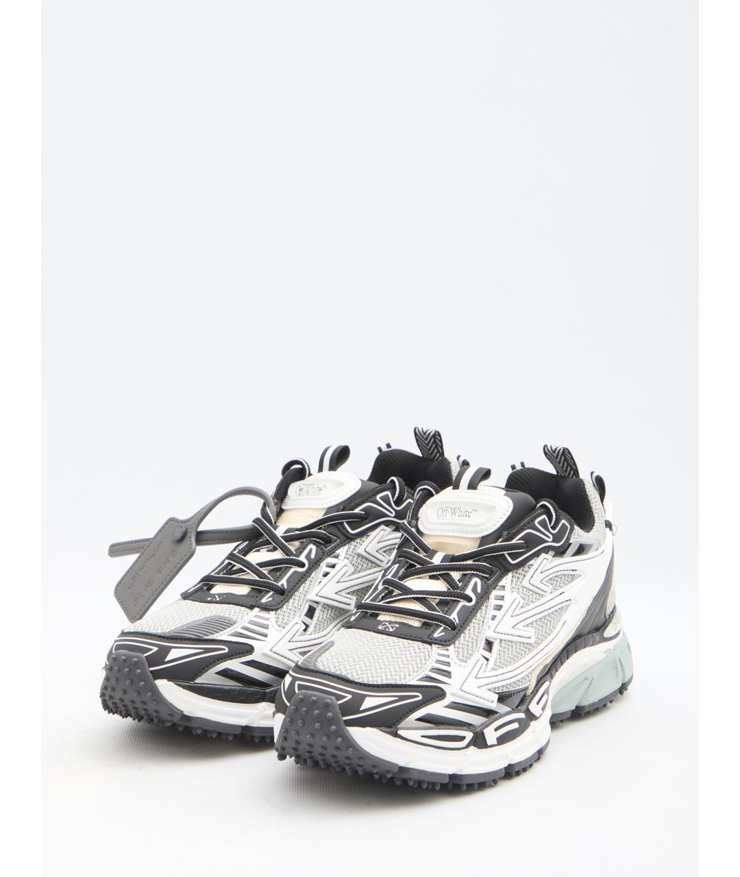 OFF-WHITE Серые синтетические низкие кроссовки / кеды, фото 2