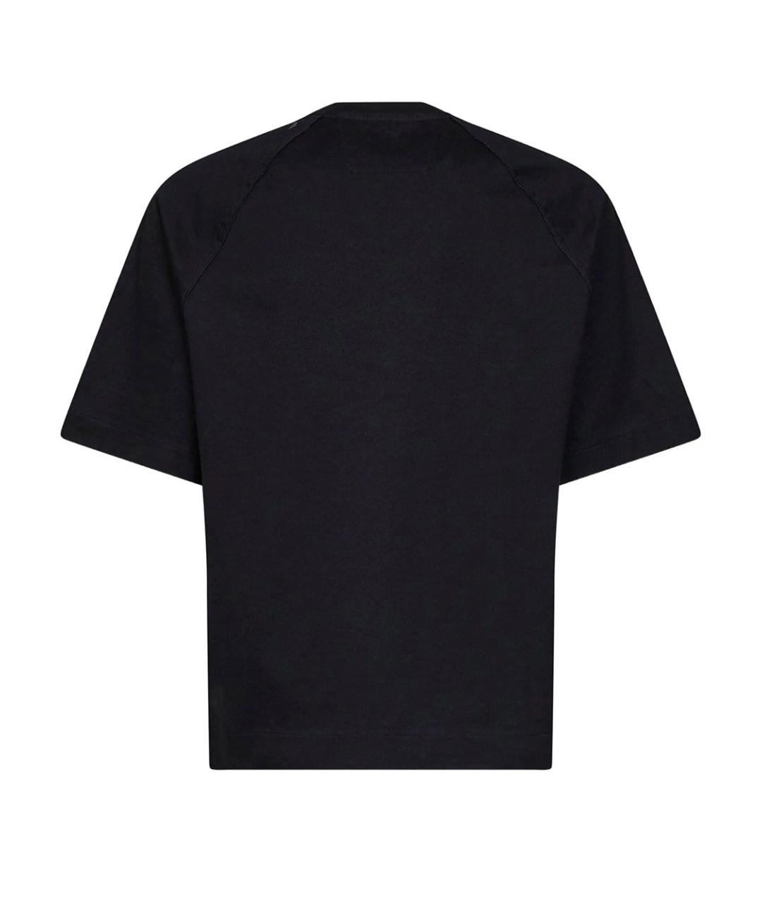 CP COMPANY Черная хлопковая футболка, фото 2