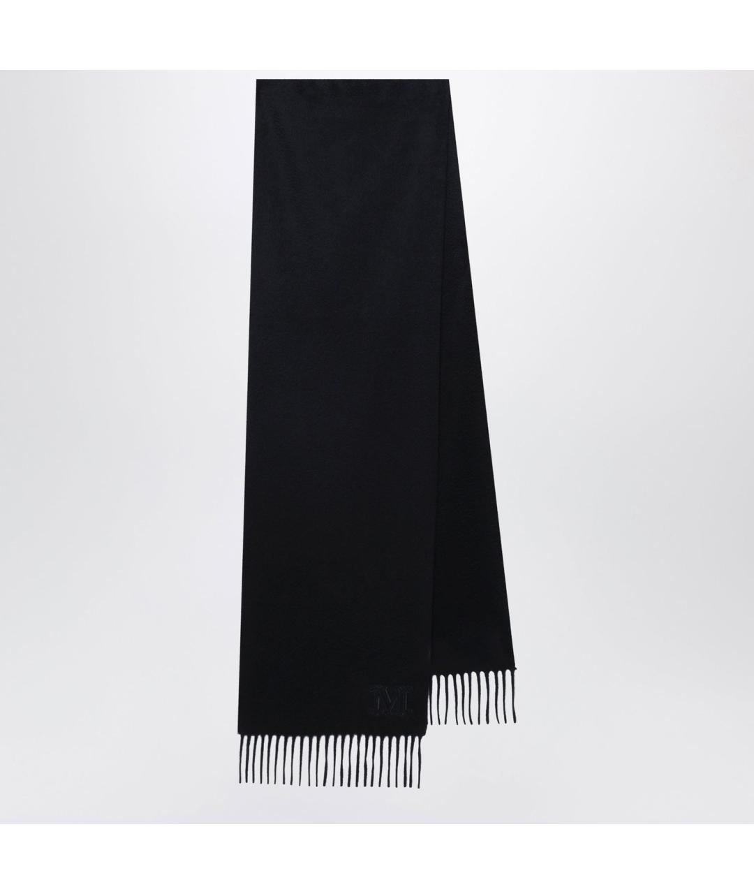 MAX MARA Черный кашемировый шарф, фото 3