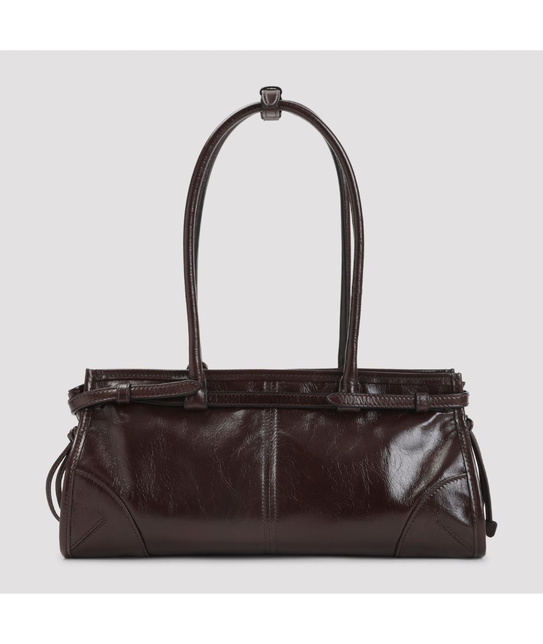 PRADA Коричневая кожаная сумка через плечо, фото 2