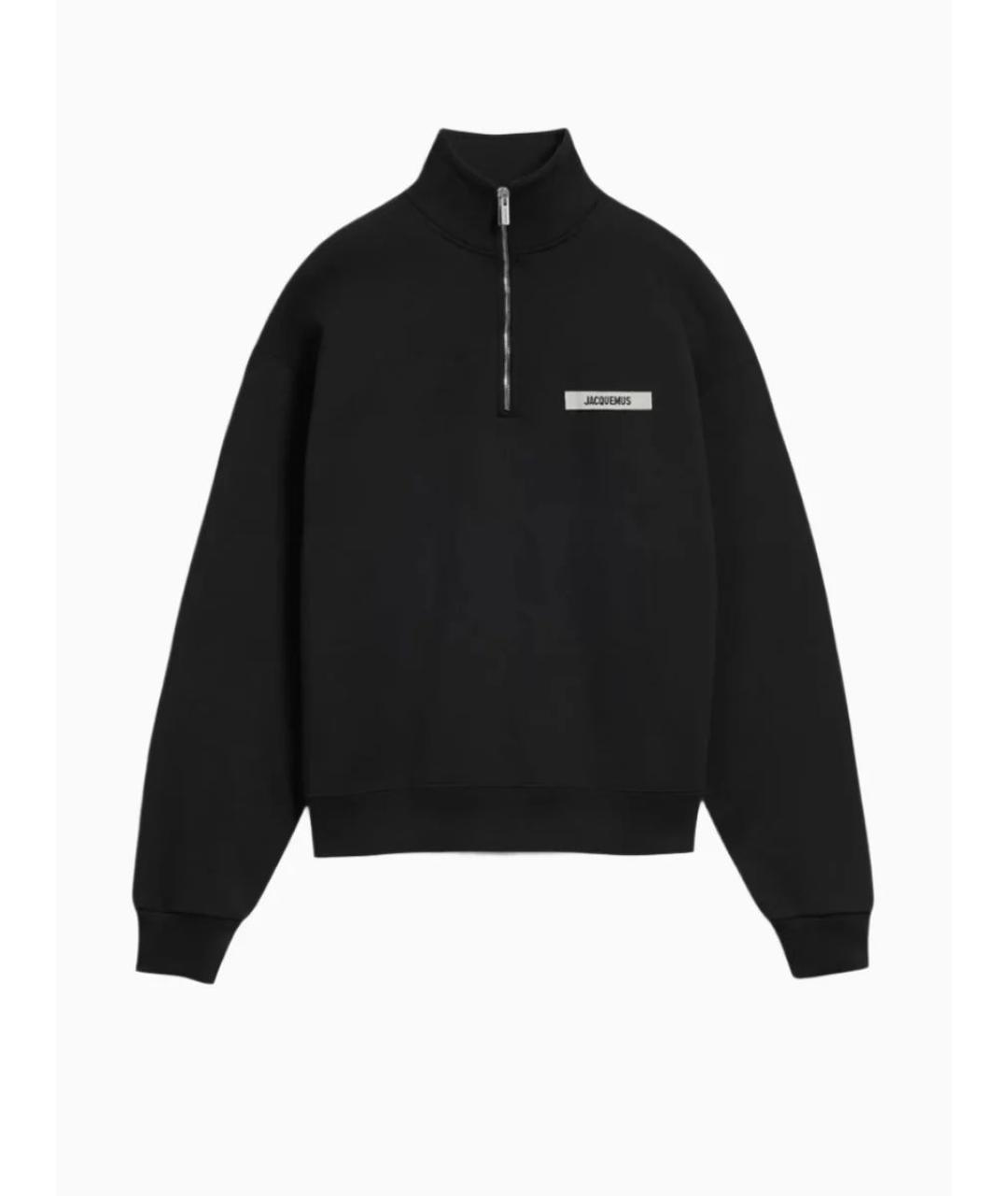 JACQUEMUS Черный хлопковый джемпер / свитер, фото 6