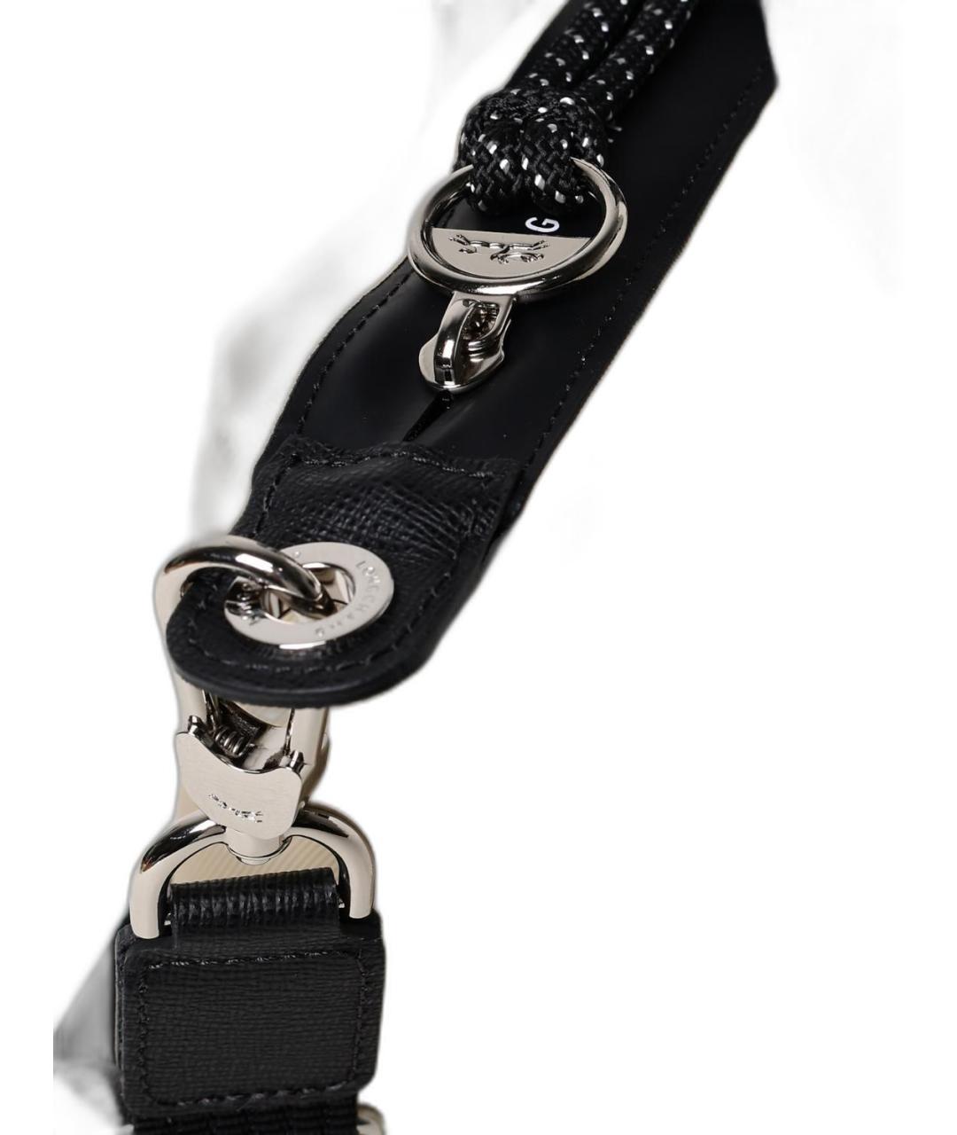 LONGCHAMP Серая синтетическая сумка с короткими ручками, фото 3