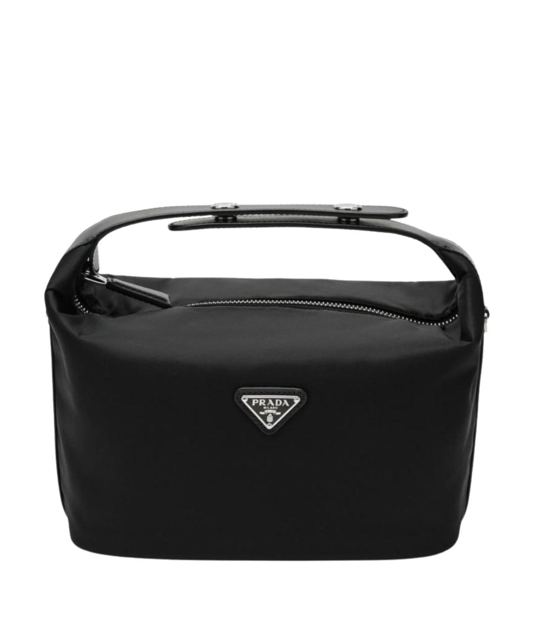 PRADA Черная синтетическая сумка с короткими ручками, фото 1