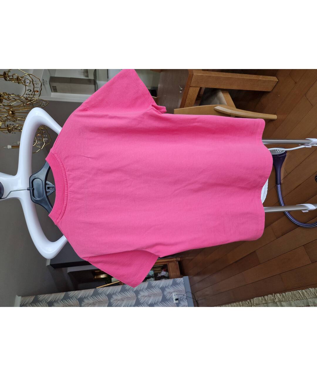 GOLDEN GOOSE DELUXE BRAND Розовая хлопковая футболка, фото 2