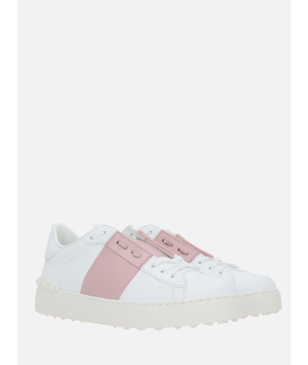 VALENTINO Розовые кожаные кроссовки, фото 2