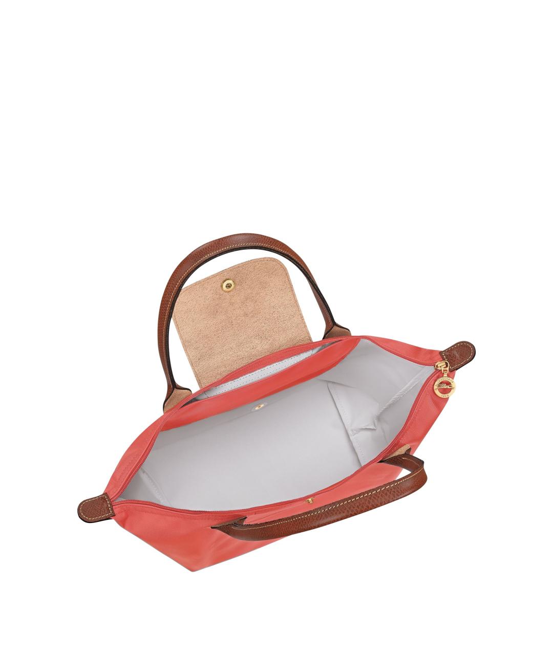 LONGCHAMP Красная синтетическая сумка с короткими ручками, фото 3