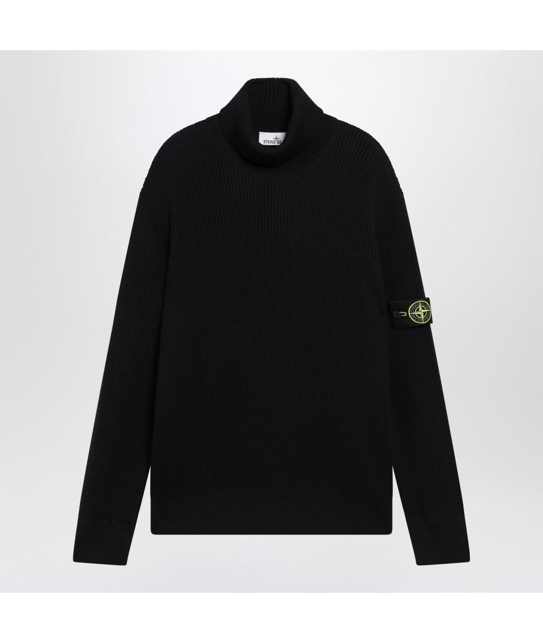 STONE ISLAND Синий шерстяной джемпер / свитер, фото 3